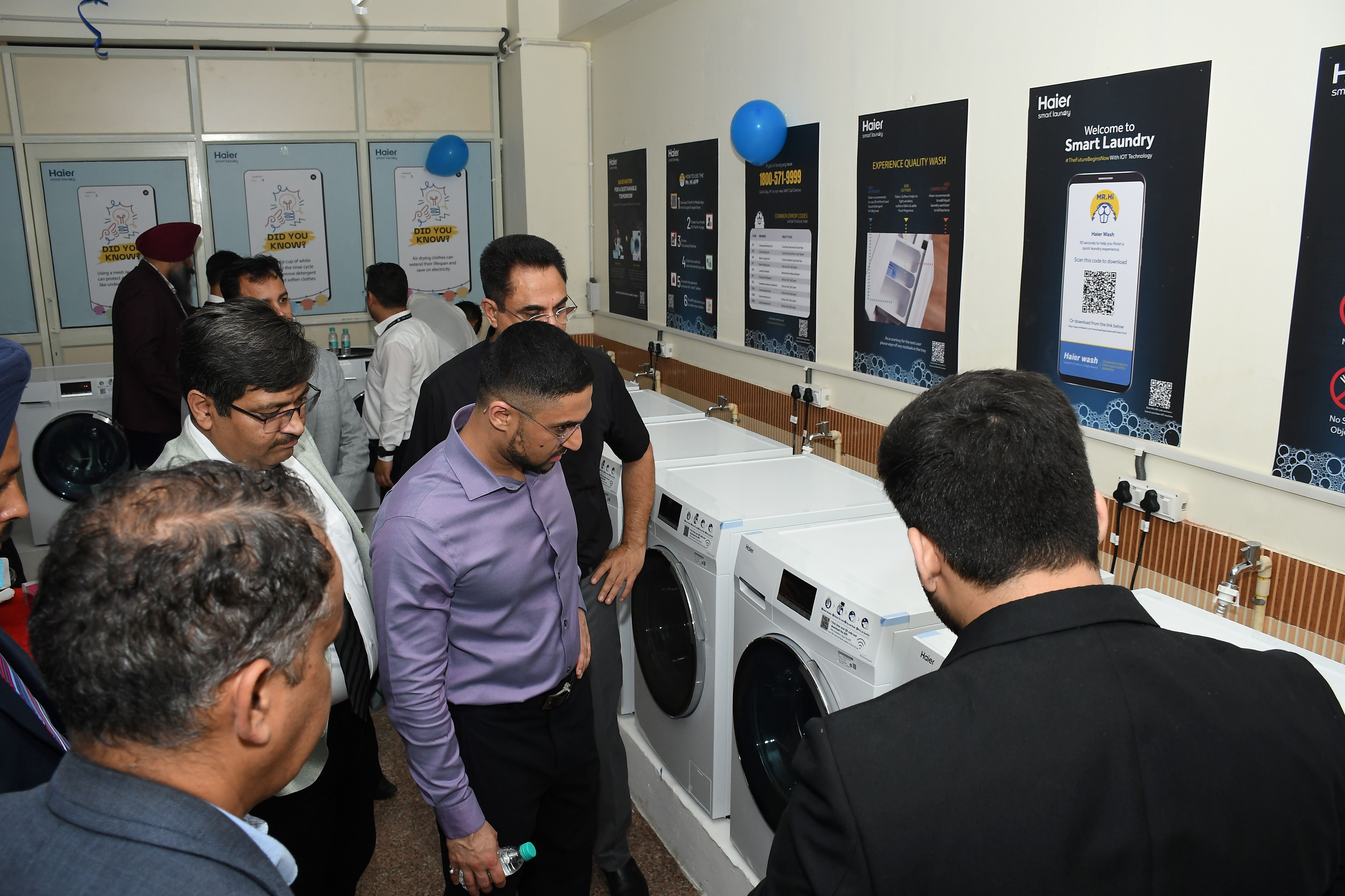 HAIER Unveils Smart Laundry at CGC Jhanjeri, Elevating Practical Learning